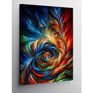 Kanvas Tablo Renkli Soyut Figürler 100x140 cm