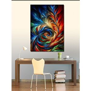 Kanvas Tablo Renkli Soyut Figürler 100x140 cm