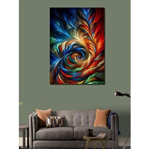 Kanvas Tablo Renkli Soyut Figürler 100x140 cm