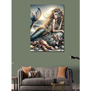 Kanvas Tablo Kumsaldaki Deniz Kızı 100x140 cm