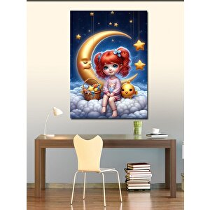 Kanvas Tablo Kızıl Saçlı Çocuk 100x140 cm