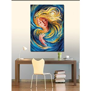 Kanvas Tablo Sarı Saçlı Kızın Rüyası 70x100 cm