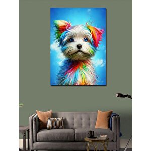 Kanvas Tablo Boyalı Yüzlü Kadın 100x140 cm