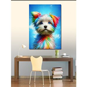 Kanvas Tablo Boyalı Yüzlü Kadın 50x70 cm