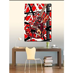 Kanvas Tablo Eddie Van Halen Gitarı 100x140 cm