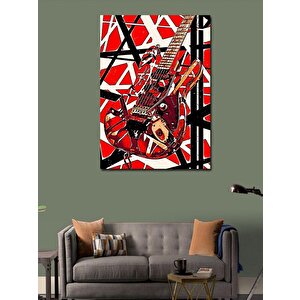 Kanvas Tablo Eddie Van Halen Gitarı 100x140 cm