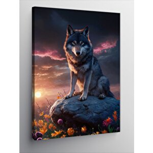 Kanvas Tablo Kırmızı Yapraklı Japon Akça Ağacı 100x140 cm