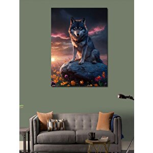Kanvas Tablo Kırmızı Yapraklı Japon Akça Ağacı 100x140 cm