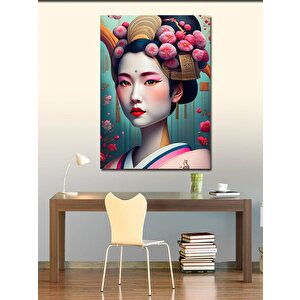 Kanvas Tablo Japon Kadın 70x100 cm