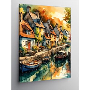 Kanvas Tablo Eski Binalar 100x140 cm