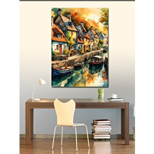 Kanvas Tablo Eski Binalar 100x140 cm