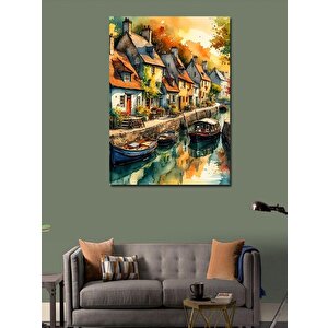 Kanvas Tablo Eski Binalar 100x140 cm
