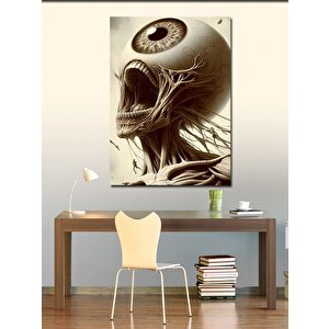 Kanvas Tablo Tek Gözlü Kuru Kafa 50x70 cm