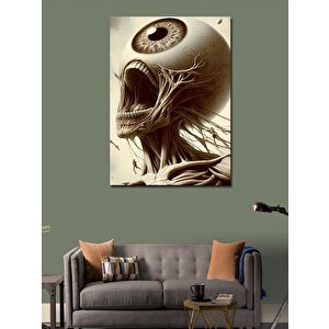 Kanvas Tablo Tek Gözlü Kuru Kafa 100x140 cm