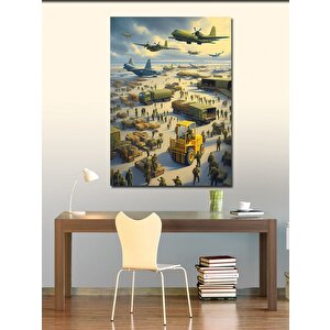 Kanvas Tablo Dünya Ve Barış Güvercini 50x70 cm