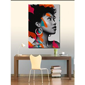 Kanvas Tablo Renkler Ve Kadın 50x70 cm