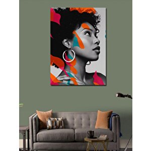 Kanvas Tablo Renkler Ve Kadın 100x140 cm