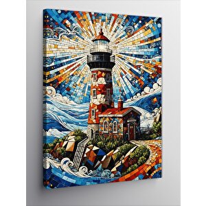 Kanvas Tablo Deniz Feneri 100x140 cm