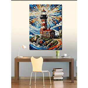 Kanvas Tablo Deniz Feneri 100x140 cm