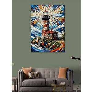 Kanvas Tablo Deniz Feneri 100x140 cm