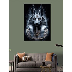 Kanvas Tablo Anubis Mısır Tanrısı 100x140 cm