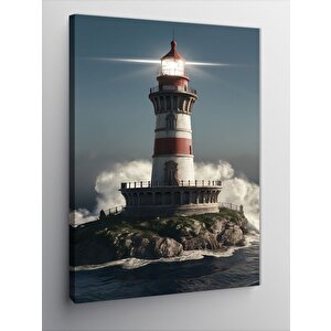 Kanvas Tablo Deniz Feneri 70x100 cm