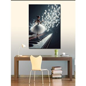 Kanvas Tablo Balerin Ve Piyano 50x70 cm