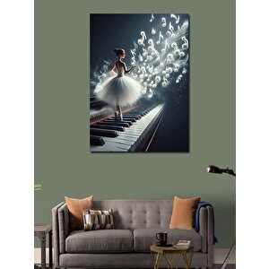 Kanvas Tablo Balerin Ve Piyano 50x70 cm