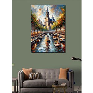 Kanvas Tablo Hollanda Amsterdam 50x70 cm