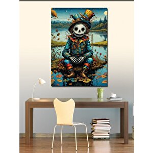 Kanvas Tablo Nehirdeki Korkuluk 100x140 cm