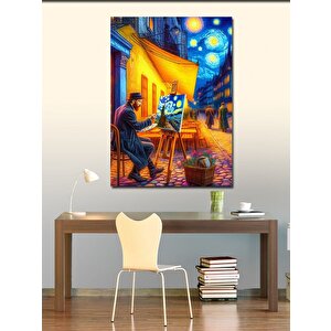 Kanvas Tablo Van Gogh Resim Çizerken 70x100 cm