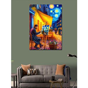 Kanvas Tablo Van Gogh Resim Çizerken 50x70 cm