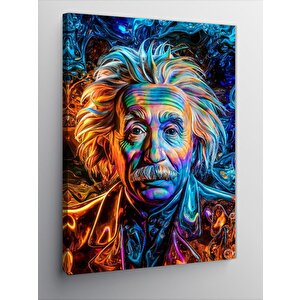 Kanvas Tablo Renkli Albert Einstein 70x100 cm