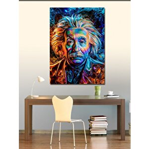 Kanvas Tablo Renkli Albert Einstein 70x100 cm