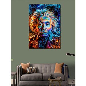 Kanvas Tablo Renkli Albert Einstein 70x100 cm