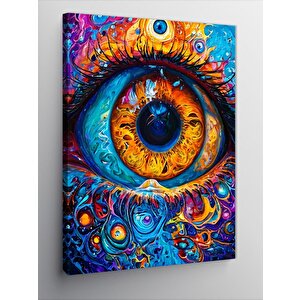 Kanvas Tablo Renkli Gözün Gizemi 50x70 cm