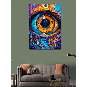 Kanvas Tablo Renkli Gözün Gizemi 50x70 cm