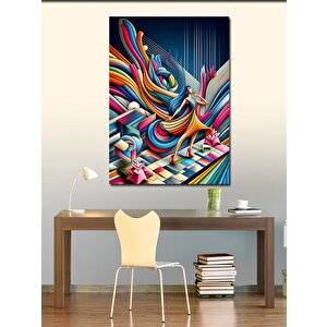 Kanvas Tablo Dansın Renkleri 100x140 cm