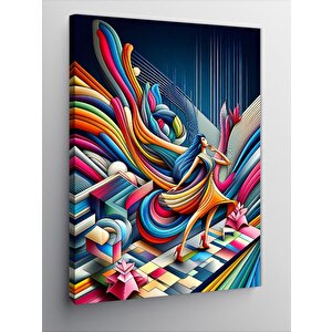 Kanvas Tablo Dansın Renkleri 50x70 cm