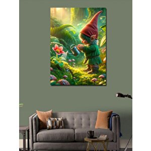 Kanvas Tablo Ormanda Çim Sulayan Cin 70x100 cm