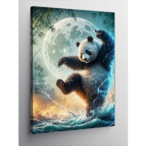 Kanvas Tablo Nehirdeki Panda