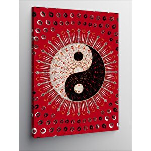Kanvas Tablo Denge Ying Yang Sembolü 50x70 cm