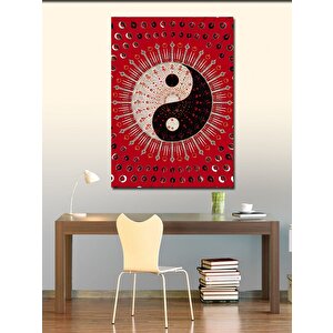 Kanvas Tablo Denge Ying Yang Sembolü 50x70 cm