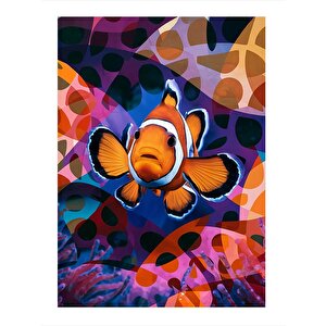 Palyaço Balığı Art Mdf Tablo 35cm X50cm 35x50 cm