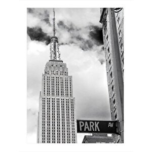 Empire State Binası  Park Avenue Mdf Tablo 25cmx 35cm 25x35 cm