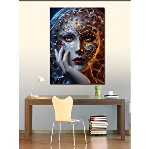 Kanvas Tablo Altın Maske 50x70 cm