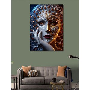 Kanvas Tablo Altın Maske 50x70 cm