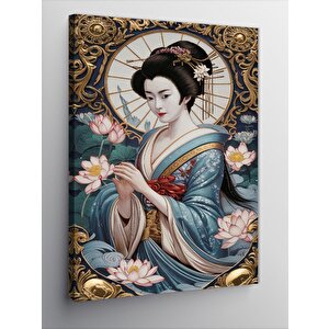 Kanvas Tablo Japon Kadın 50x70 cm
