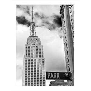 Empire State Binası  Park Avenue Mdf Tablo 35cm X50cm 35x50 cm