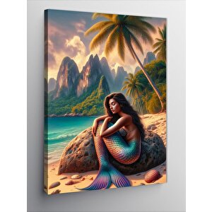 Kanvas Tablo Deniz Kızı 100x140 cm